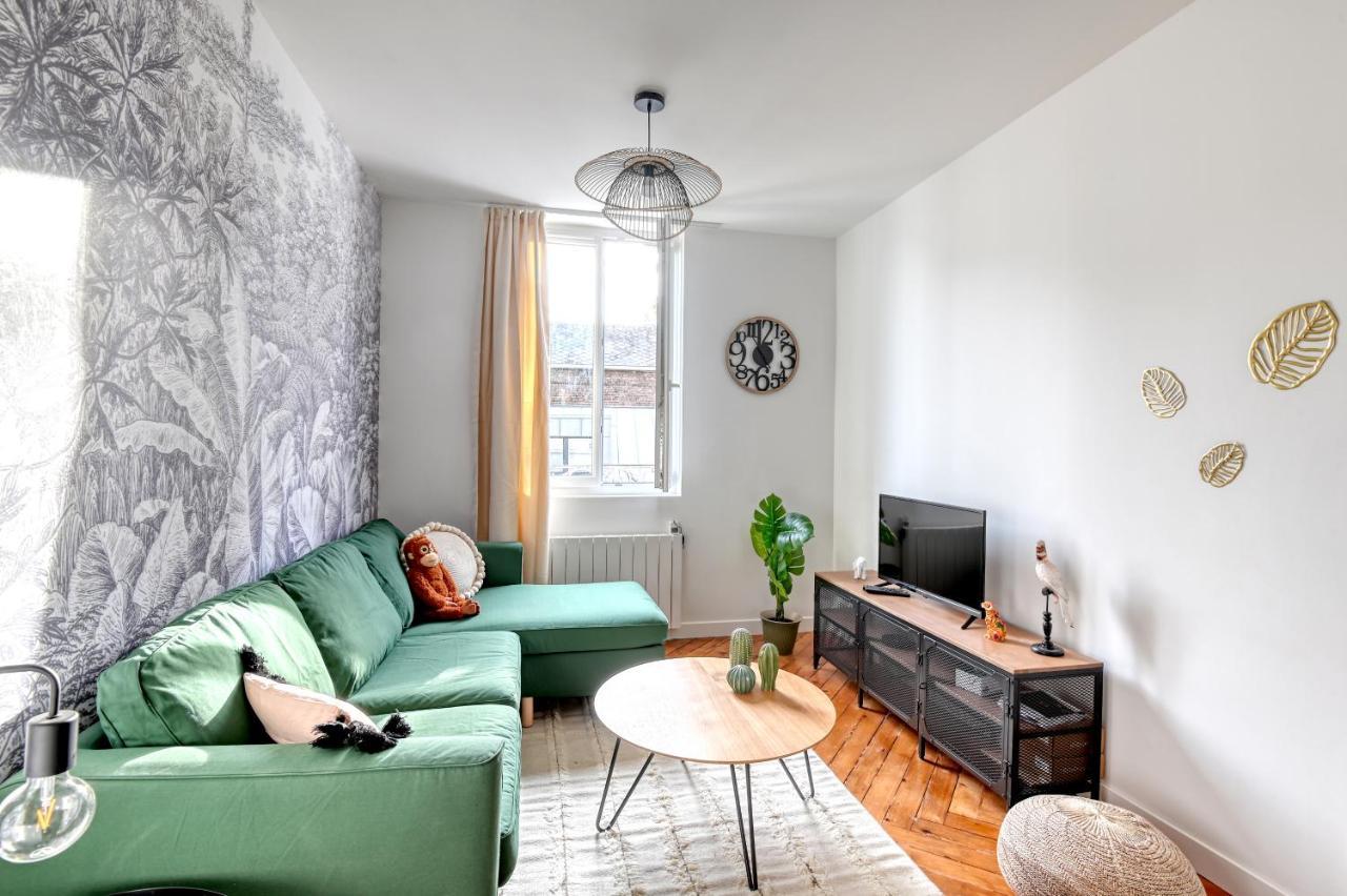 Ambiance Jungle Et Cocon En Hyper Centre Pour 2, 4 Ou 6 Pers - Mylittlestay Rouen Exterior photo
